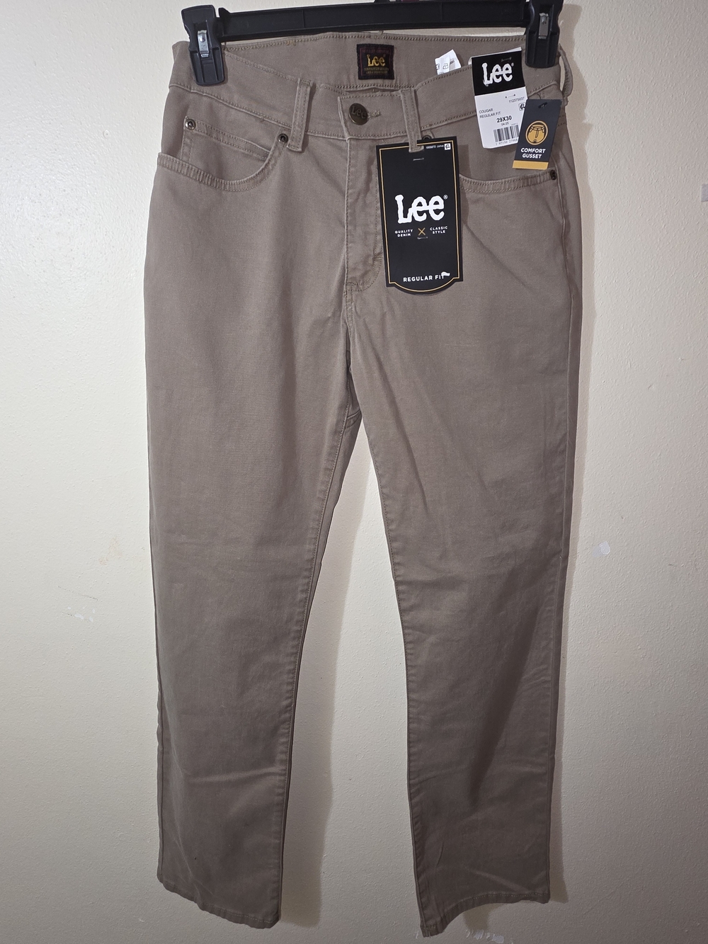 Lee Men's Relaxed Jeans in Cougar Brown 29x30